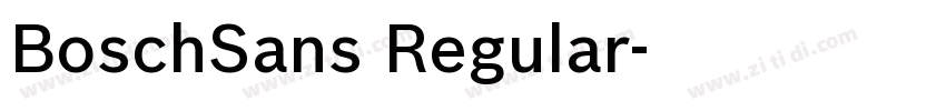 BoschSans Regular字体转换
